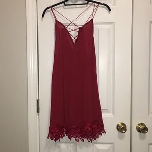 Free people red tank dress